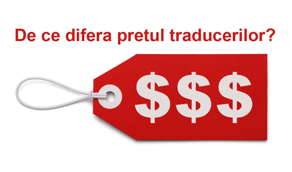 de ce difera pretul traducerilor